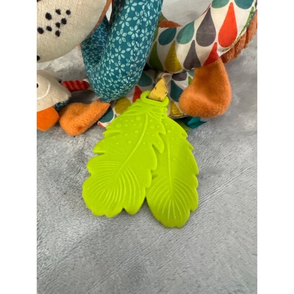 Infantino Fox Spiral Activity Plush Car Seat Orange Rattle Teether 2018 Go GaGa! - Picture 5 of 5